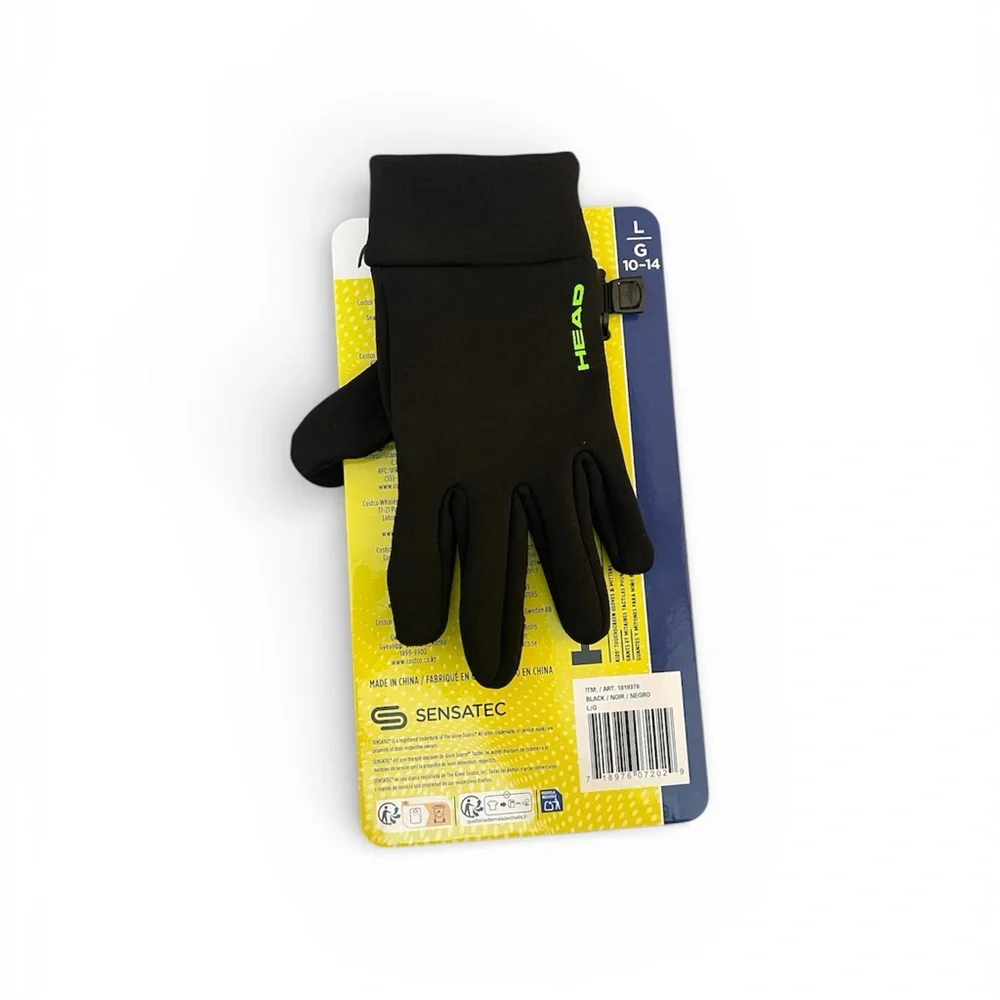HEAD Kids’s Touchscreen Gloves Black Large 10-14